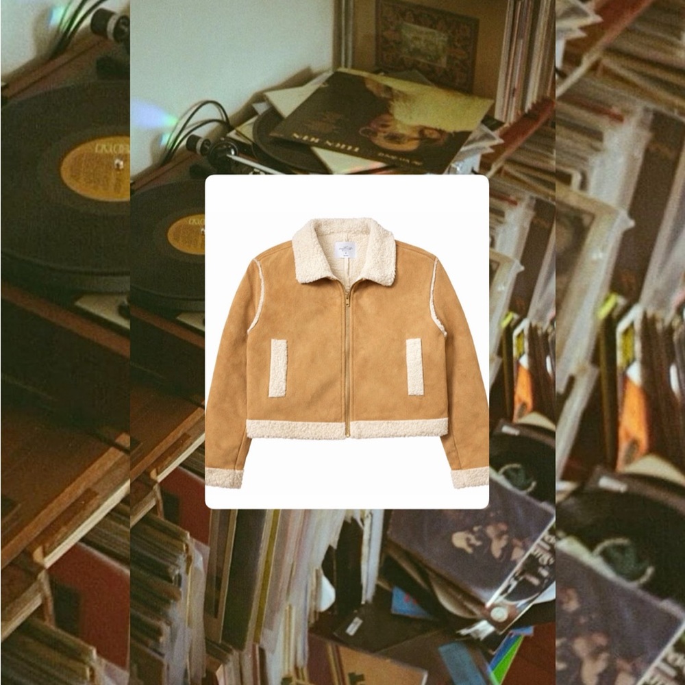 Tan Shearling Women's Jacket